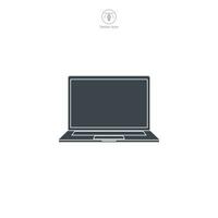 laptop icoon symbool vector illustratie geïsoleerd Aan wit achtergrond