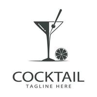 vector gemakkelijk logo cocktail