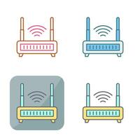 Wifi router vector icoon