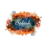 Stijlvolle kleurrijke aquarel splash ontwerp vector