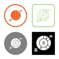 cirkeldiagram vector pictogram