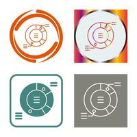 cirkeldiagram vector pictogram