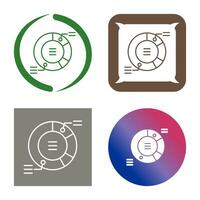 cirkeldiagram vector pictogram