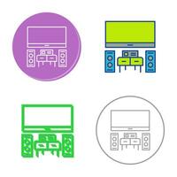 thuisbioscoop vector pictogram