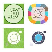 cirkeldiagram vector pictogram