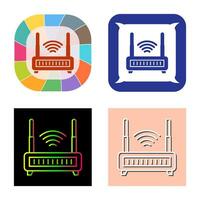 Wifi router vector icoon