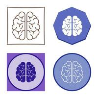 hersenen vector pictogram