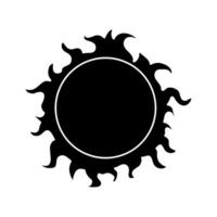 zon icoon vector. zomer illustratie teken. weer symbool of logo. vector