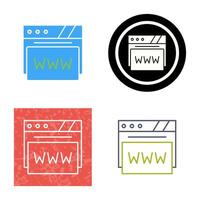 web browser vector icoon