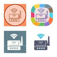 Wifi router vector icoon