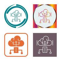 cloud computing vector icon