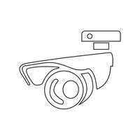 veiligheid camera. tekening een geïsoleerd vector schets