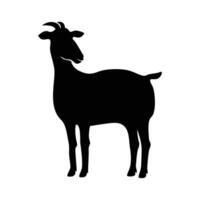 geit silhouet ontwerp. boerderij dier teken en symbool. vector