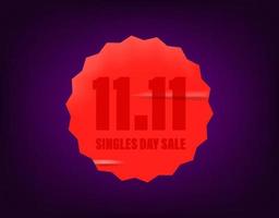 11 november singles day sale banner vector