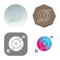 cirkeldiagram vector pictogram