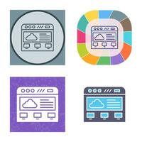 cloud computing vector icon