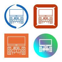 thuisbioscoop vector pictogram