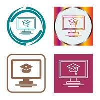 online Cursus vector icoon