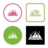 berg vector pictogram