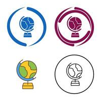 wereldbol vector pictogram