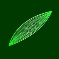 groene abstracte golvende lijnen ornament geïsoleerde vectorillustratie vector