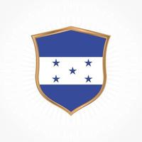 honduras vlag vector met schild frame