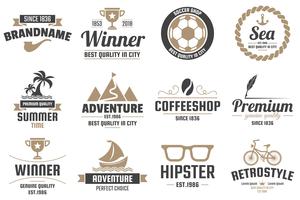 Vintage Retro Vector Labels voor banner