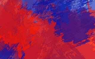 abstract grunge structuur plons verf blauw en rood kleur achtergrond vector