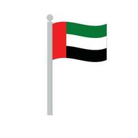 Verenigde Arabisch emiraten vlag ontwerp banier vector