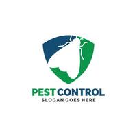 vlieg plaag controle logo ontwerp vector illustratie. plaag controle logo