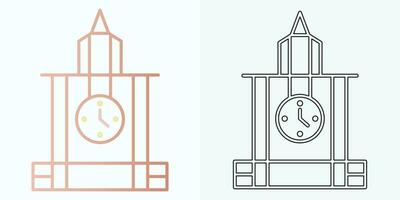 nieuw stijl analoog klok vlak vector icoon. symbool van tijd beheer, chronometer met uur, minuut, en tweede pijl. gemakkelijk illustratie geïsoleerd Aan een wit achtergrond.