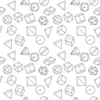 meetkundig figuren patroon met vector geometrie onderwijs concept naadloos achtergrond