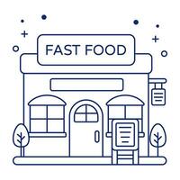 een icoon ontwerp van snel voedsel winkel vector