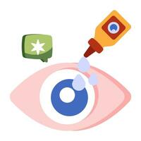 premie downloaden icoon van oog druppels vector
