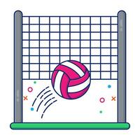 premium downloadpictogram van volleybalspel vector