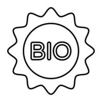 een icoon ontwerp van bio vector