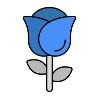 een mooi ontwerp icoon van tulp vector