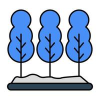 modern ontwerp icoon van boom vector