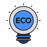 perfect ontwerp icoon van eco idee vector