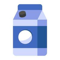 een uniek ontwerp icoon van melk pak vector