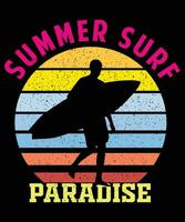 zomer t-shirt ontwerp bundel, zomer strand vakantie t-shirts, zomer surfing t-shirt vector ontwerp