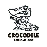 krokodil jager logo vector
