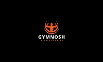 Sportschool bodybuilding geschiktheid club logo ontwerp icoon vector