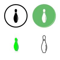 bowling pin vector icon