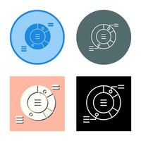 cirkeldiagram vector pictogram