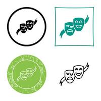 theater maskers vector icoon