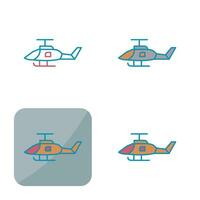 leger helikopter vector icoon