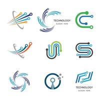 technologie logo afbeeldingen illustratie vector