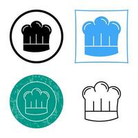 chef hoed vector icon