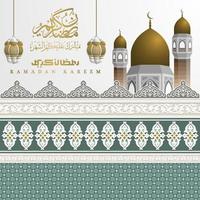 ramadan kareem groet islamitisch illustratie vector ontwerp